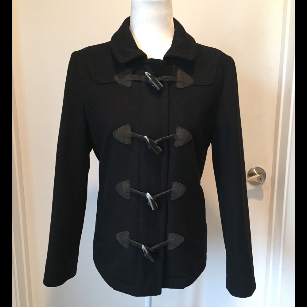 Gap Wool Horn Buttoned Pea Coat